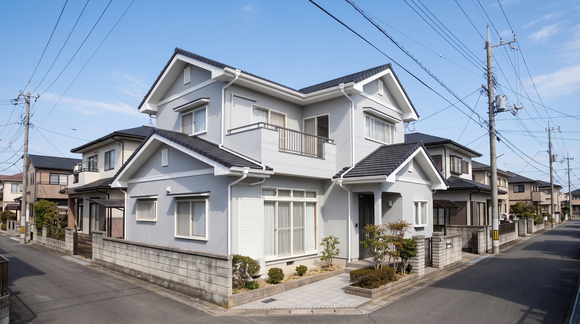 塗り替えを終えた豊川市の住宅