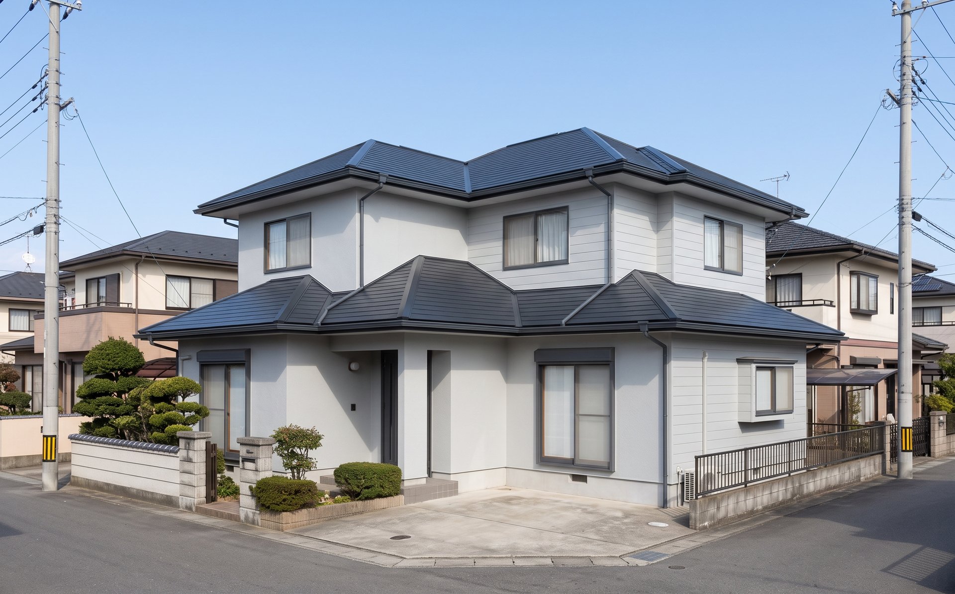 塗り替えを終えた住宅